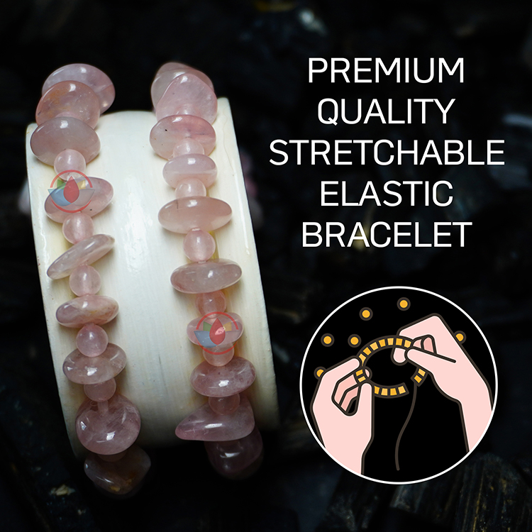 Rose Quartz Wati Bracelet 4 mm - Remedywala - Image 2
