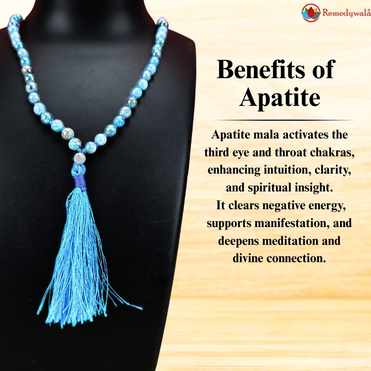 Apatite Mala With Certificate 6mm Beads Jap Mala - Image 6