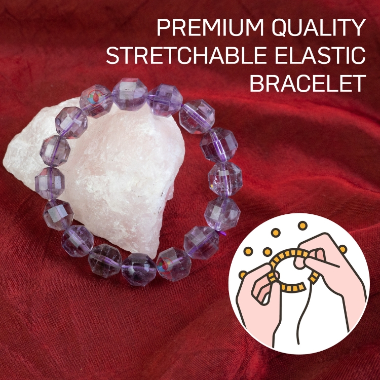 Amethyst Bi Cone Bracelet