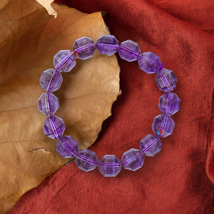 Amethyst Bi Cone Bracelet