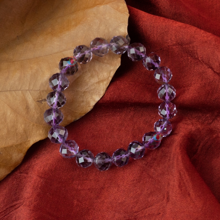 Amethyst Starcut 10mm Bracelet
