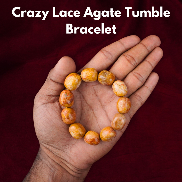 Crazy Lace Agate Tumble Bracelet