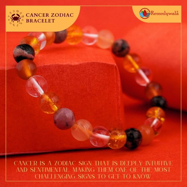 Cancer Zodiac Crystal Bracelet