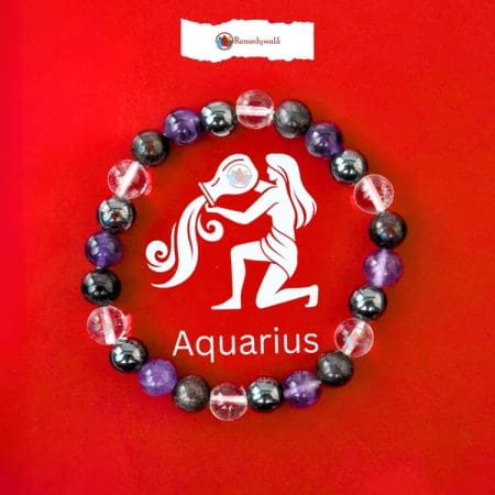 Aquarius Zodiac Crystal Bracelet