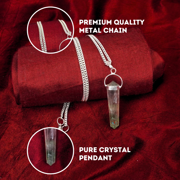 Green Fluorite Double Terminated Pendant