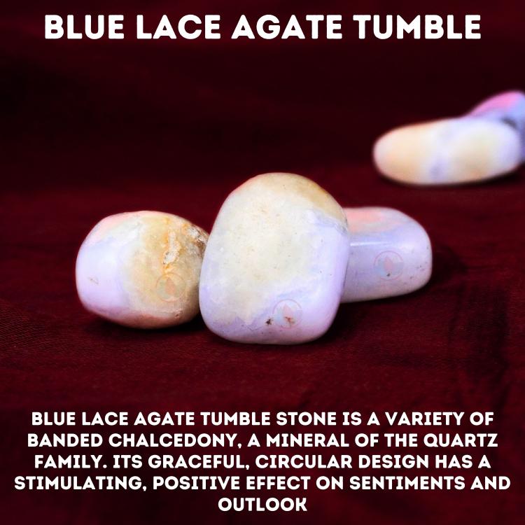 Blue Lace Agate Tumble Stones