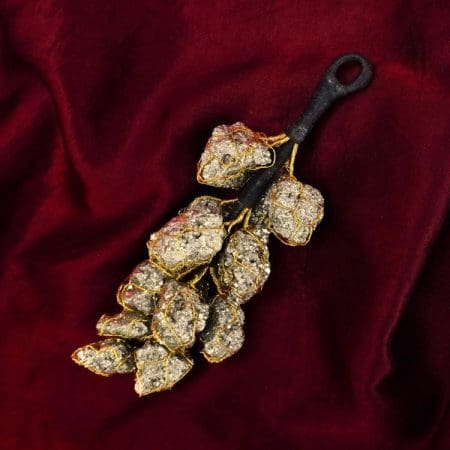 Golden Pyrite Rough Tumble Grapes
