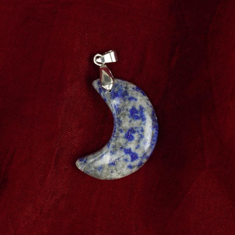 Sodalite Half Moon Pendant