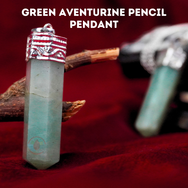 Green Aventurine Pencil Pendant