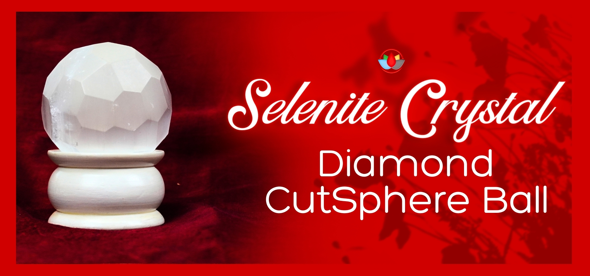 Selenite Diamond Cut Sphere Ball