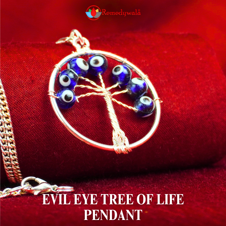 Evil Eye Tree of Life Pendant