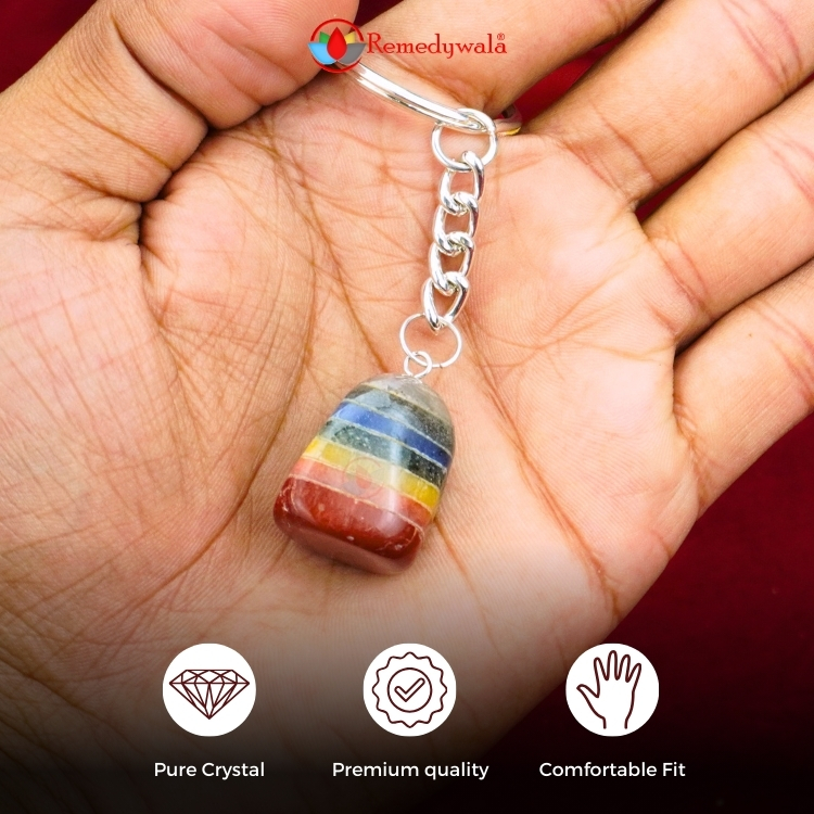 7 Chakra Tumble Key Chain