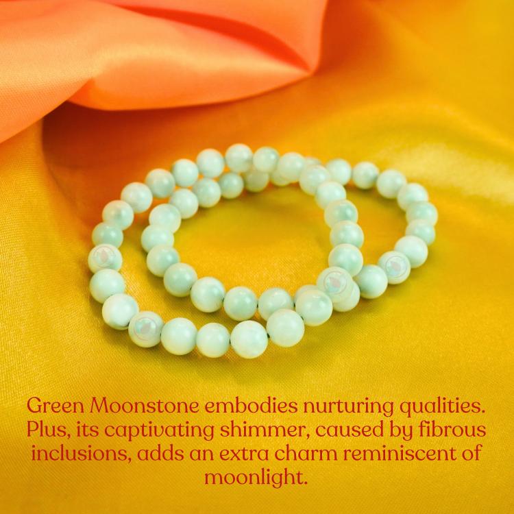 Green Moonstone Bracelet