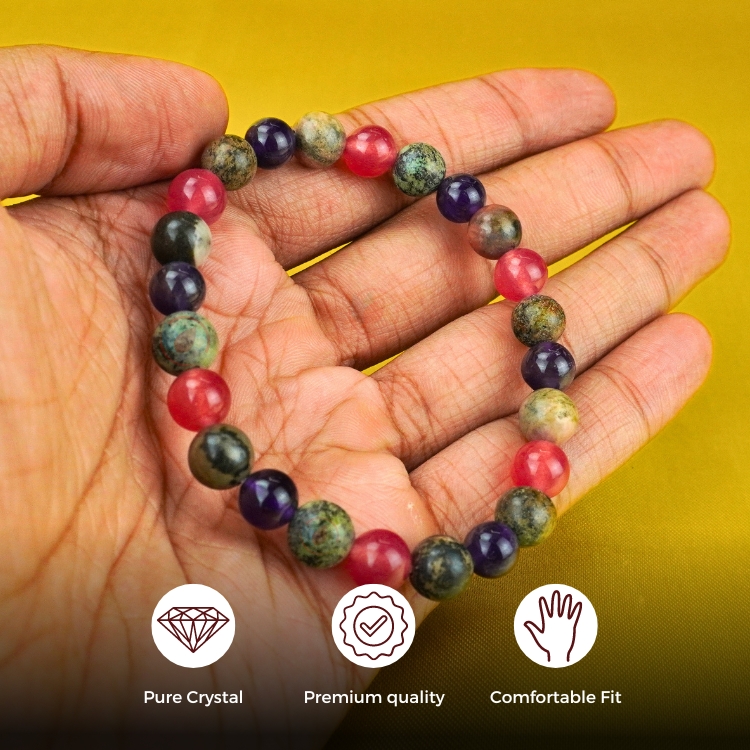 Natural Genuine Crystals Bracelet