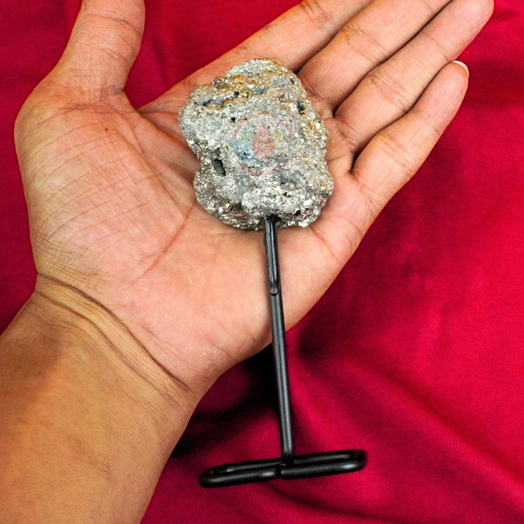 Natural Golden Pyrite Crystal Cluster