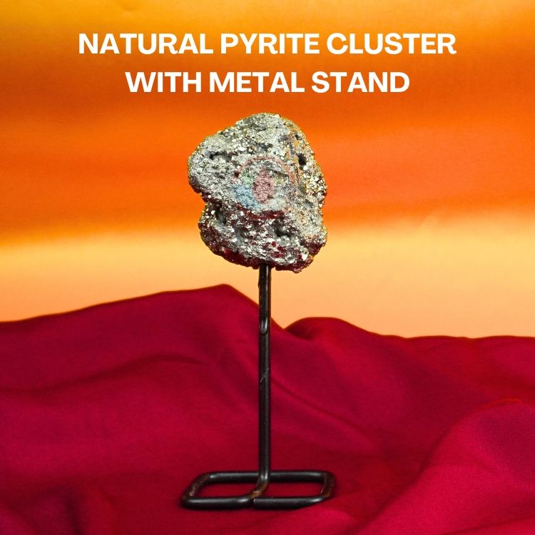 Natural Golden Pyrite Crystal Cluster