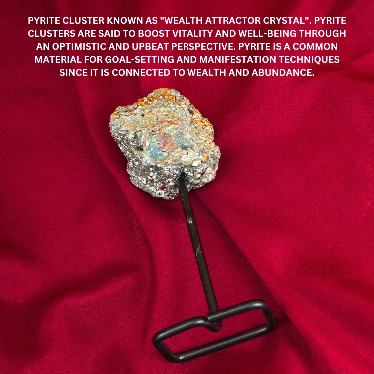 Natural Golden Pyrite Crystal Cluster