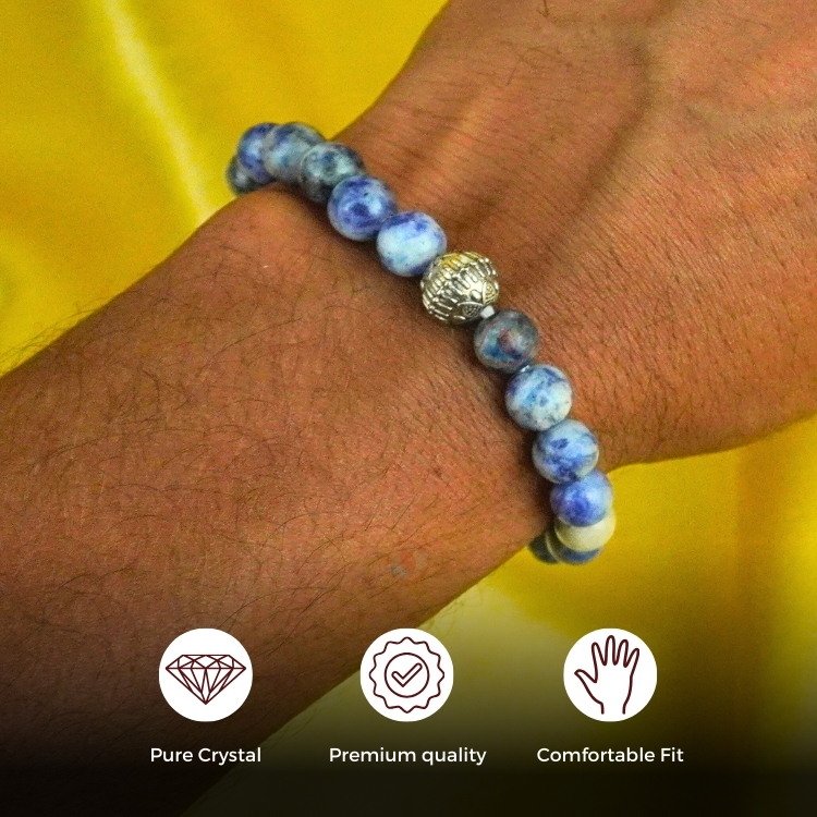 Sodalite Bracelet with Charm