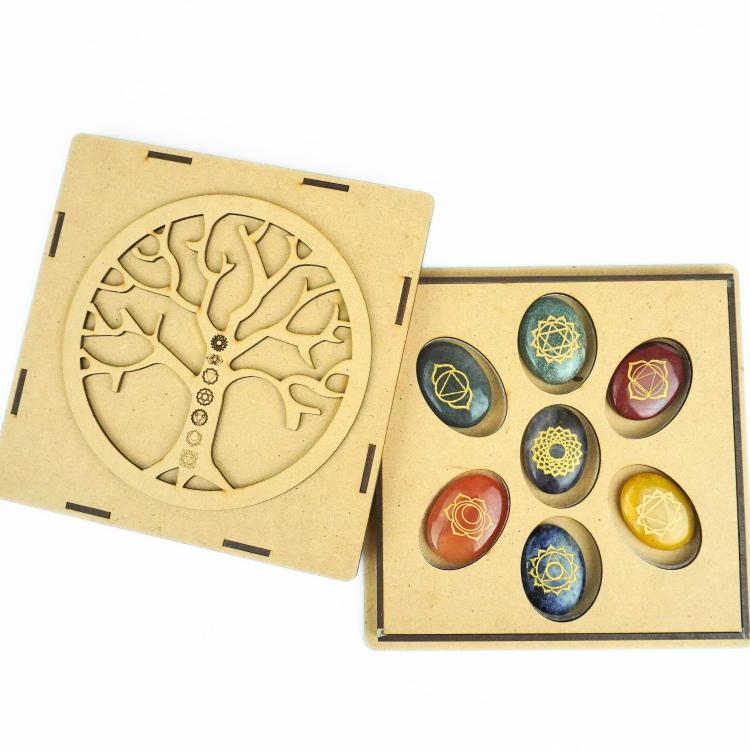 7 Chakra Stone Reiki set Tree Of Life