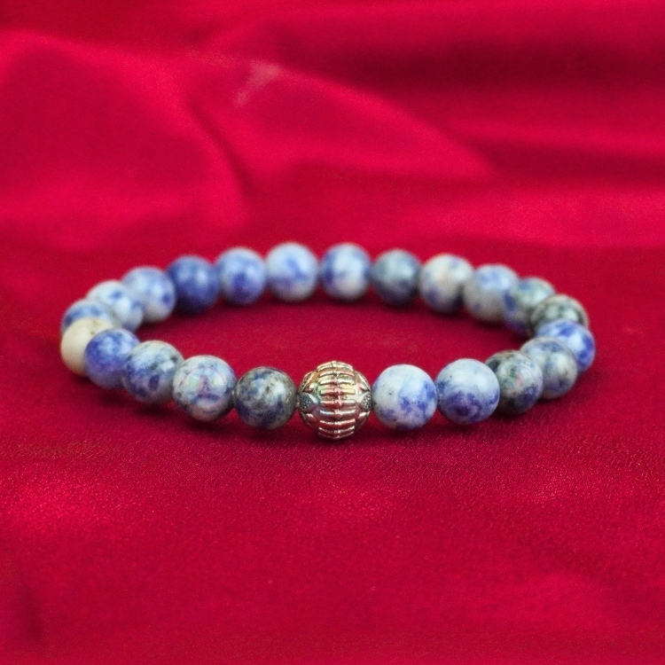 Sodalite Bracelet with Charm
