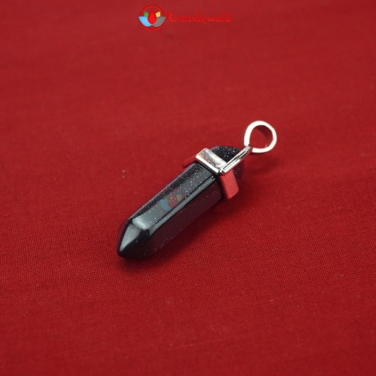 Blue goldstone Pencil Pendant