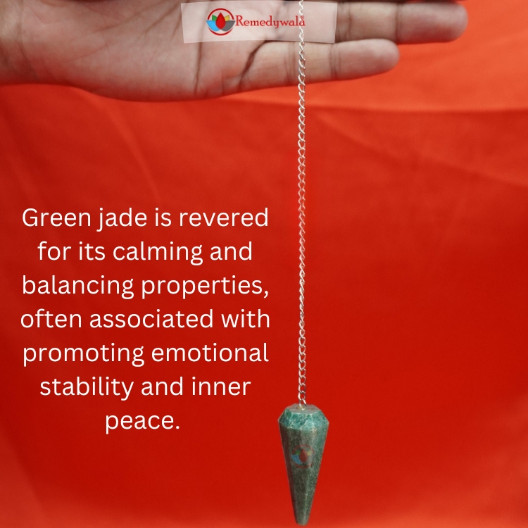 Green Jade Crystal Dowsing Pendulum - Image 4