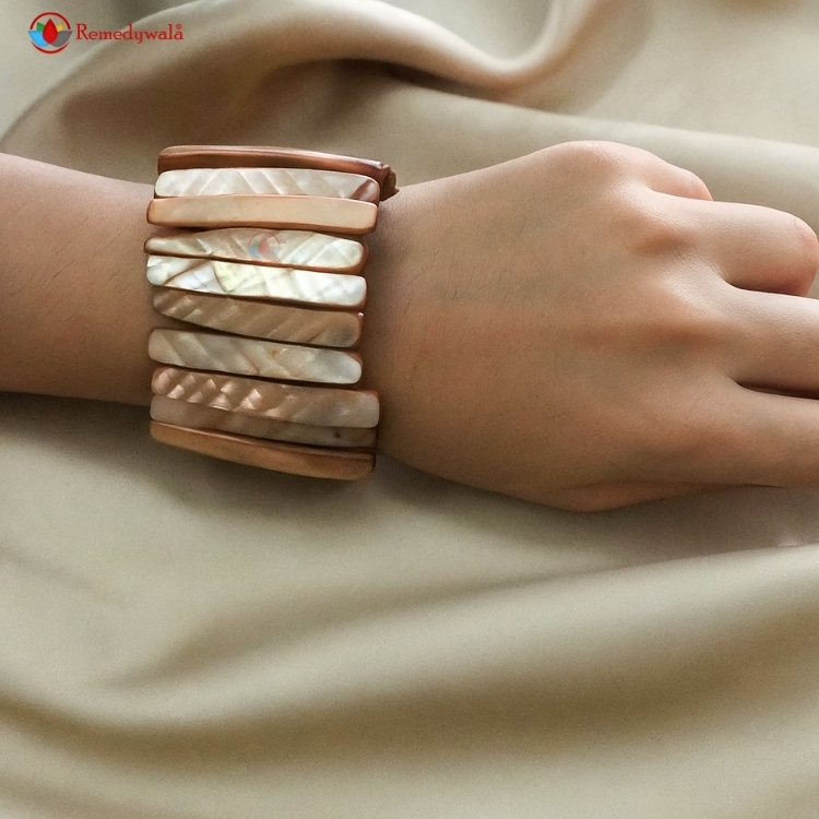 Natural Shell Stick Stretch Bracelet