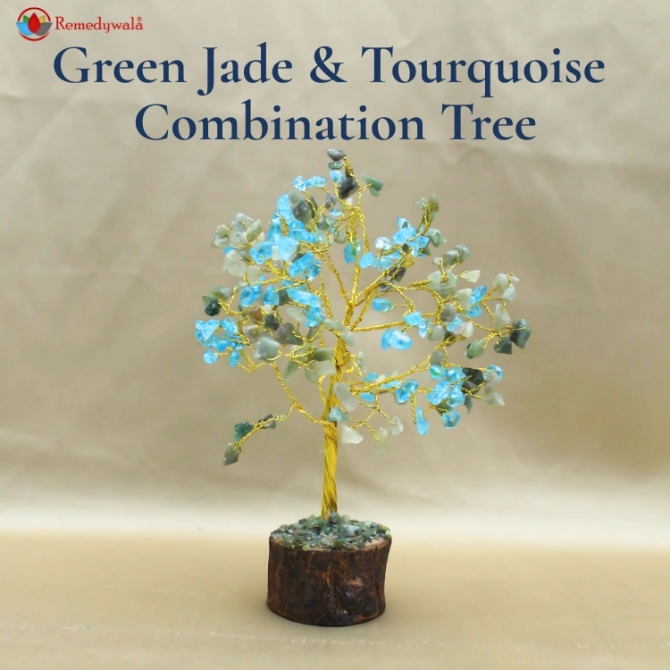 Green Jade and Turquoise Combination Tree 200 Beads
