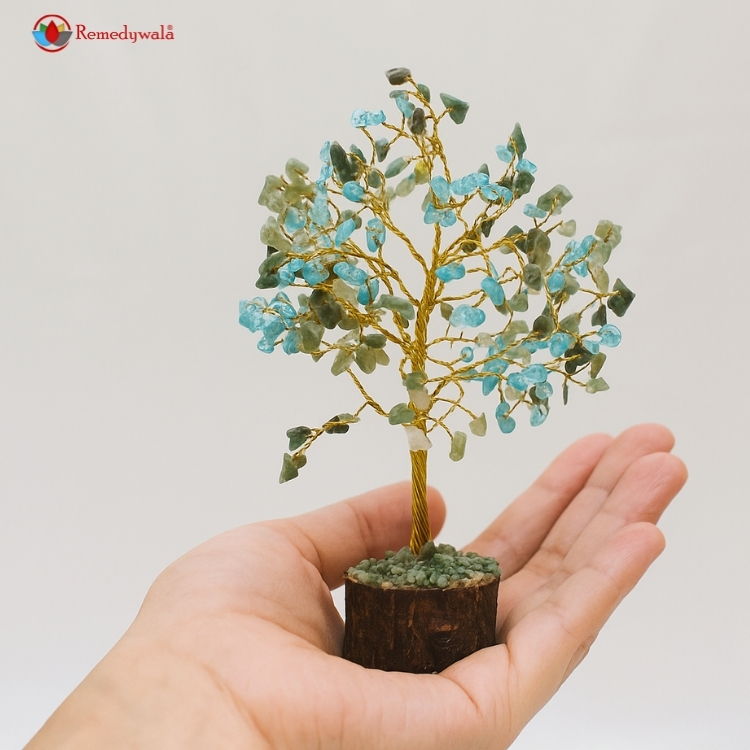 Green Jade and Turquoise Combination Tree 200 Beads - Image 2