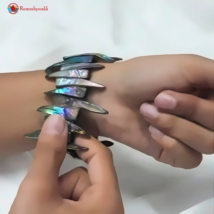 Natural Rainbow Shell Stretch Bracelet