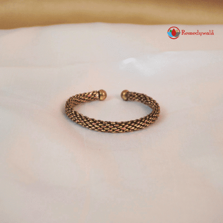 Woven Copper Brass Kada