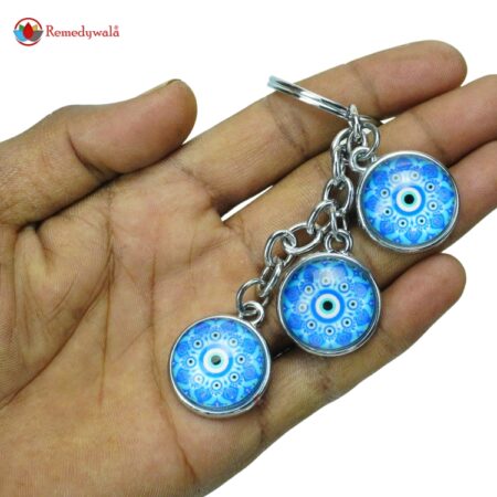 Evil Eye Mandala Keychain