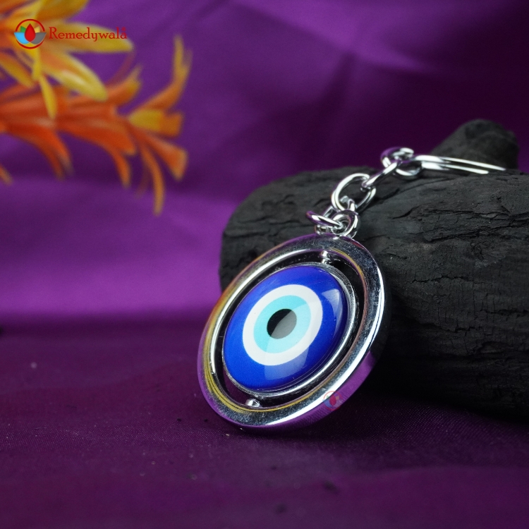 Evil Eye Round Keychain