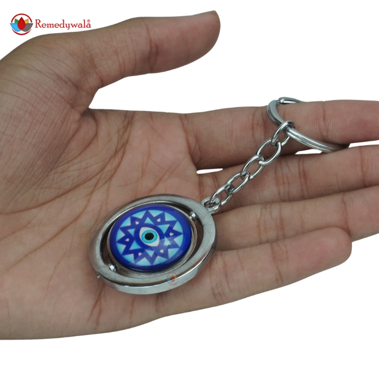Greek Evil Eye Keychain - Image 2