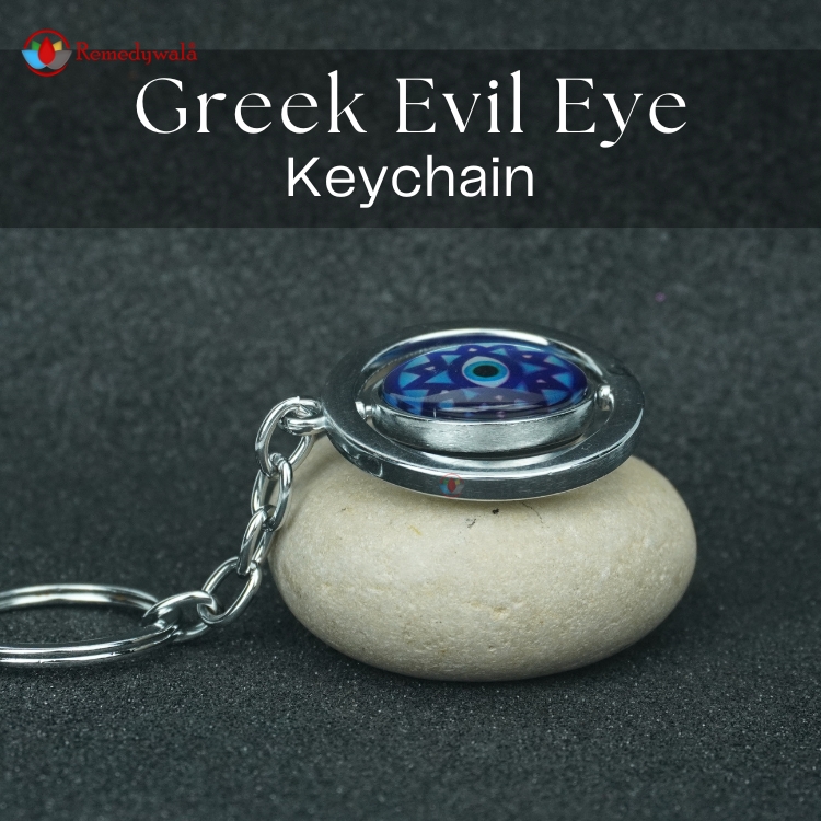 Greek Evil Eye Keychain - Image 3