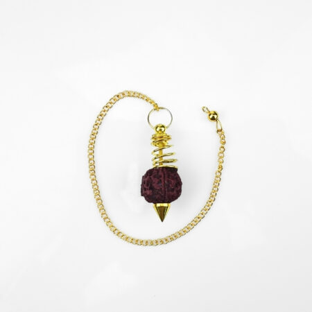 Rudraksha Golden Color Dowsing Pendulum