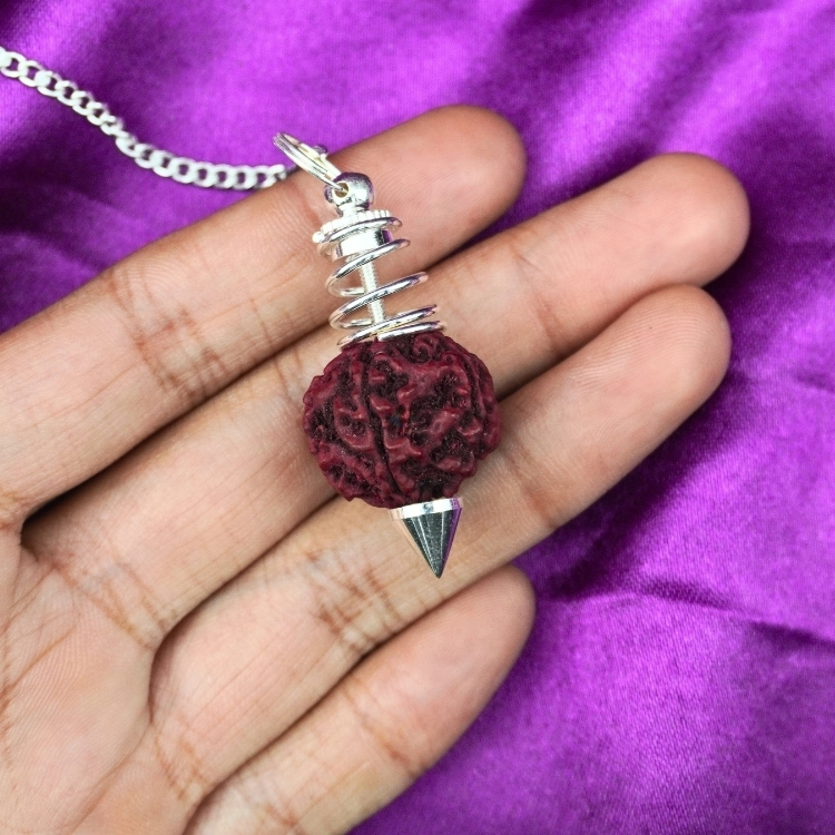 Rudraksha Silver Color Dowsing Pendulum - Image 2