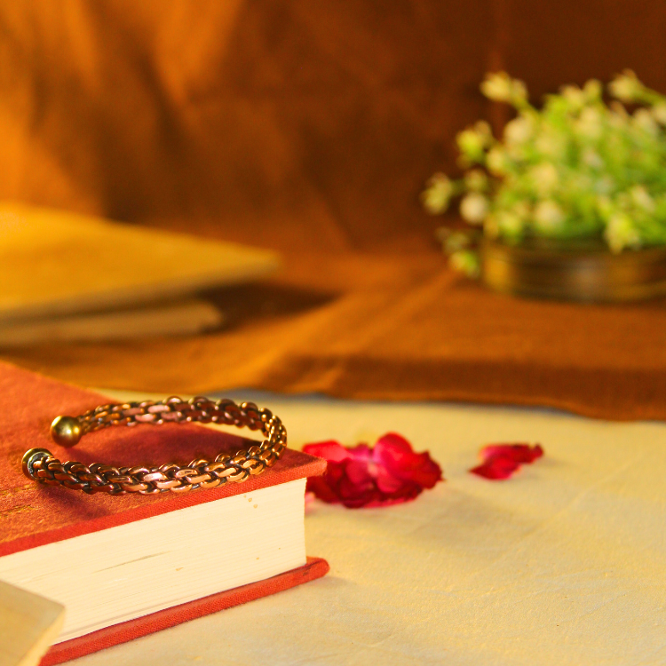 Designer Triple Braid Copper Kada - Image 3