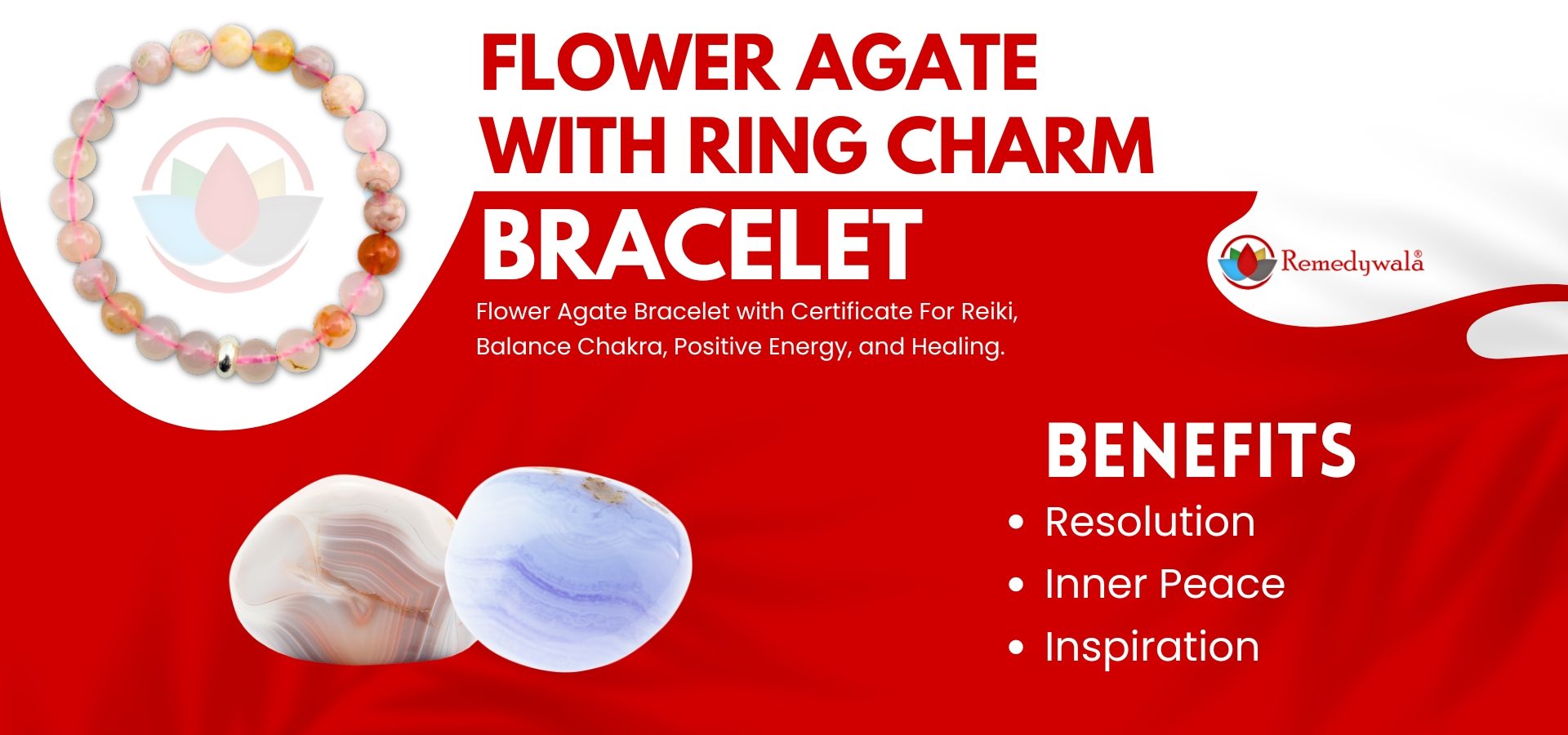 Flower Agate Bracelet Flower Agate Bracelet