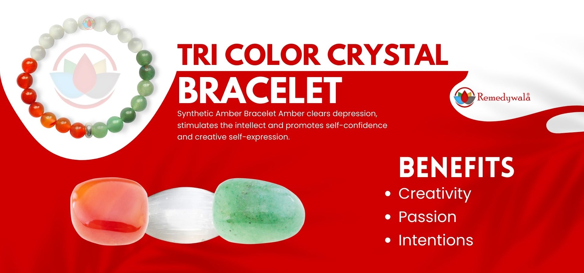 Tri Color Crystal Bracelet