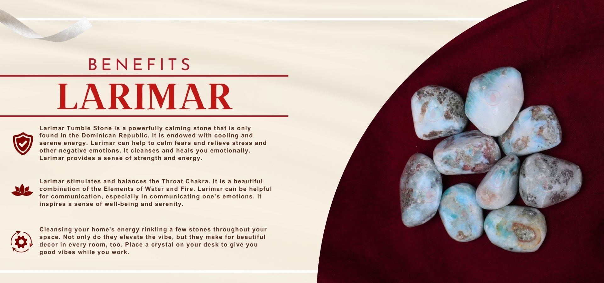 Larimar Tumble Stones