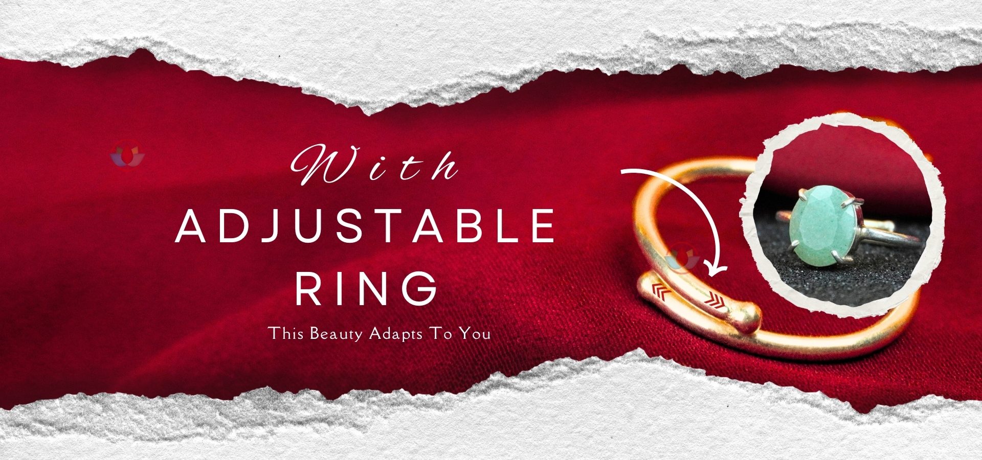 Green Aventurine Diamond Cut Ring