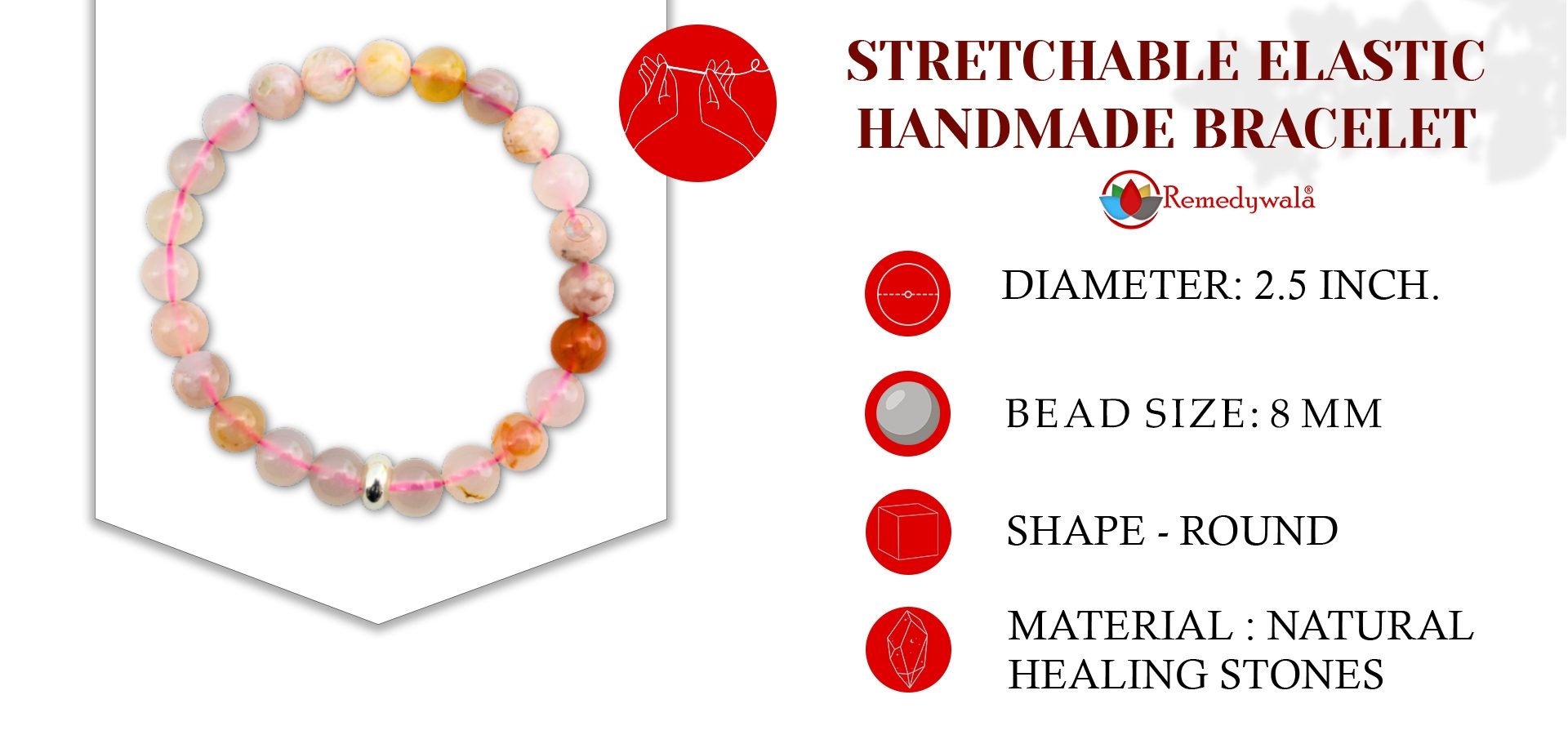 Flower Agate Bracelet Flower Agate Bracelet