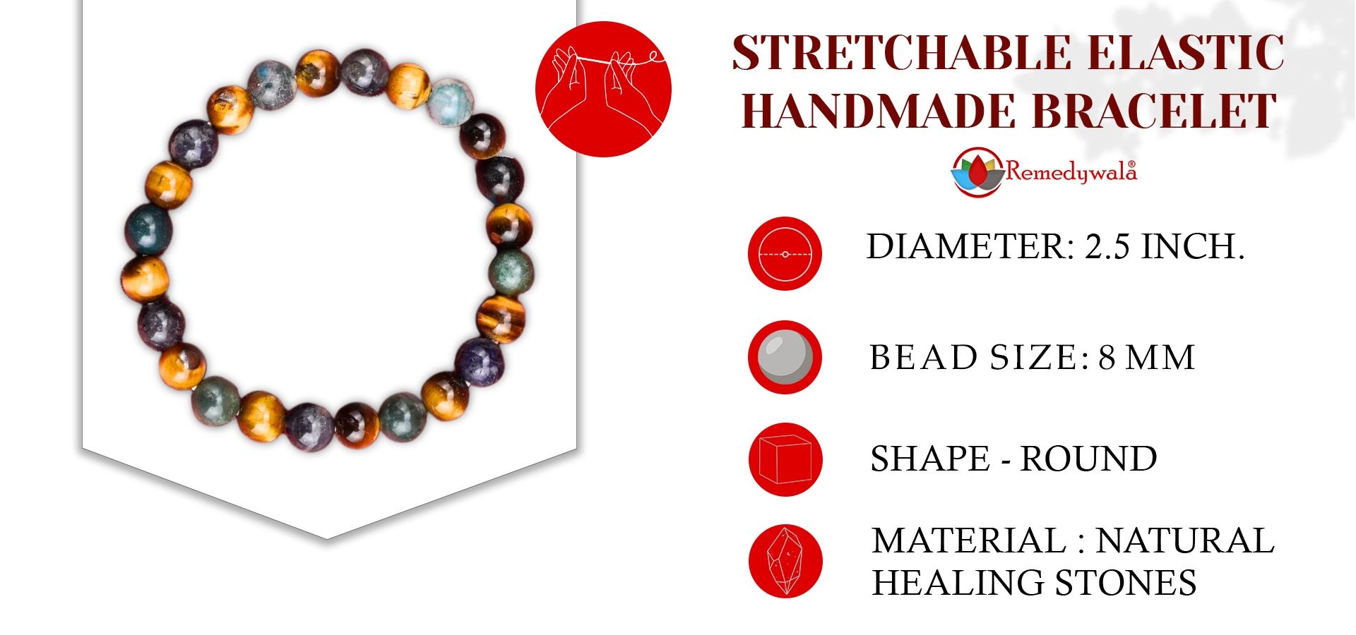 Psychic Abilities Combination Bracelet 8mm Psychic Abilities Combination Bracelet 8mm