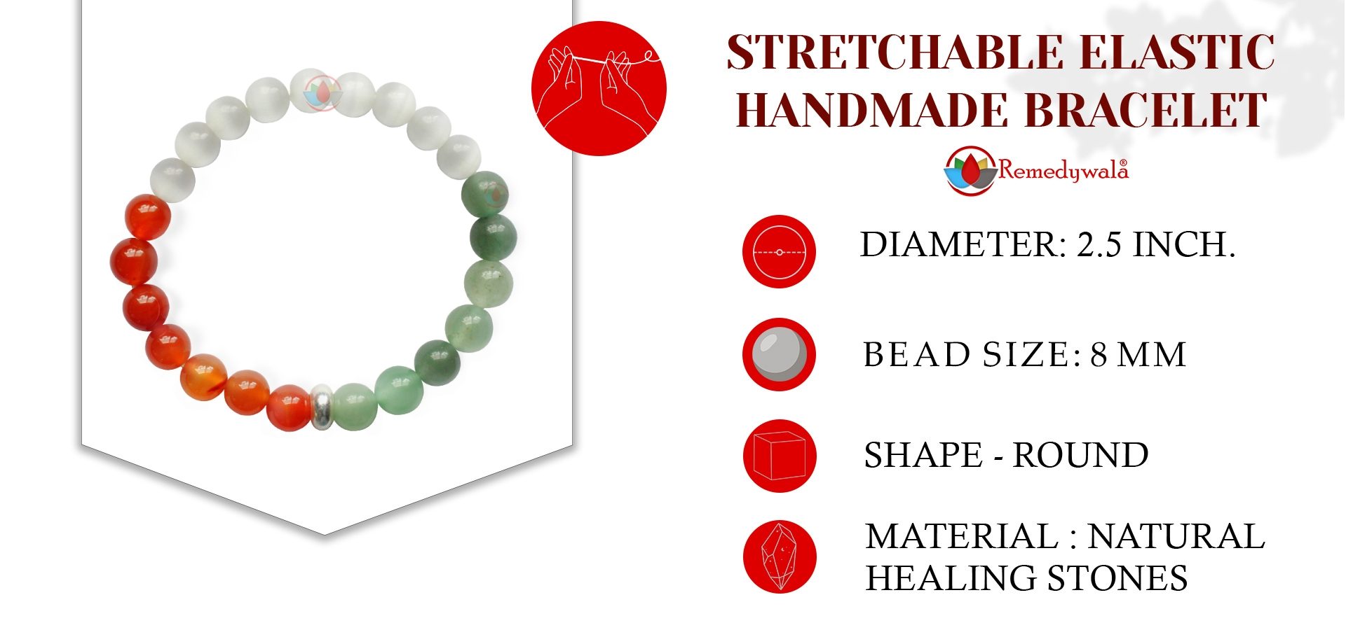 Tri Color Crystal Bracelet