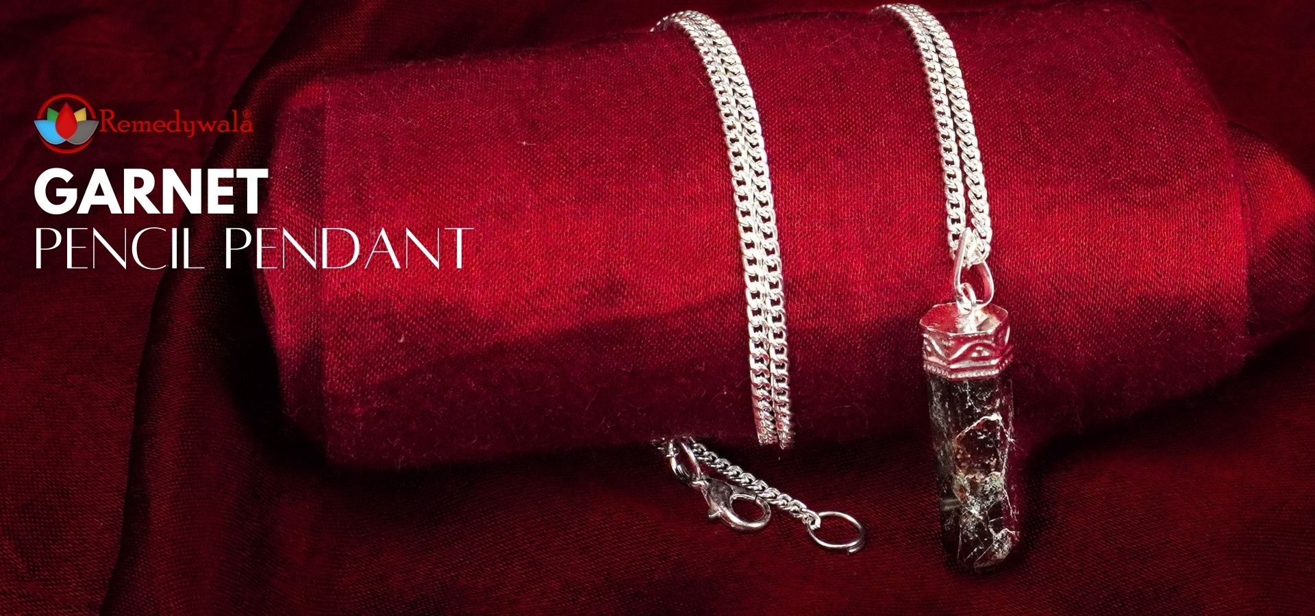 Garnet Pencil Pendant