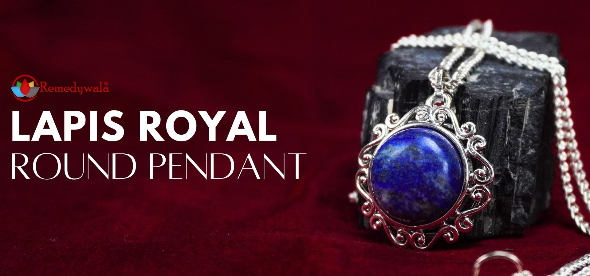 Lapis Lazuli Round Shape Royal Pendant