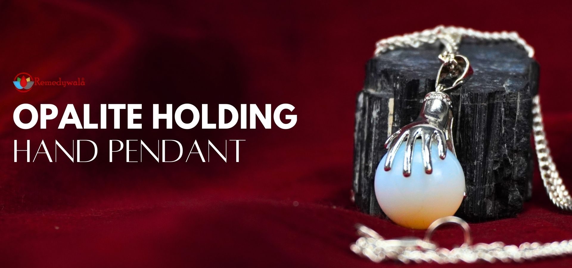 Opalite Holding Hand Pendant