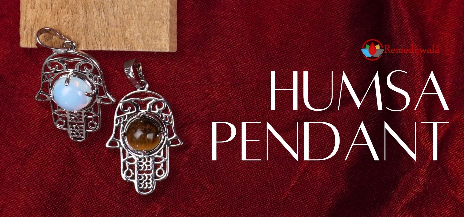 Tiger Eye Humsa Pendant