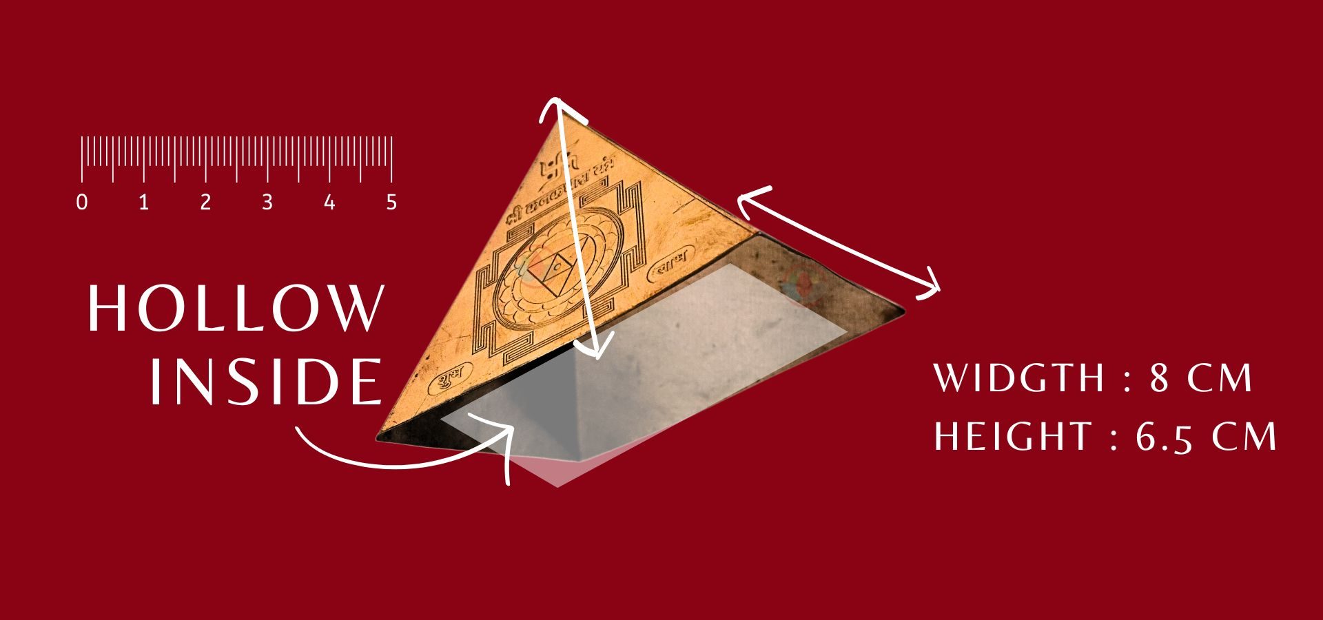 Sri Yantra Copper Pyramid Sri Yantra Copper Pyramid